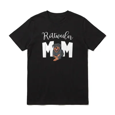 Wunderschönes Rottweiler Mom Mama T-Shirt – Klassisches T-Shirt in Schwarz