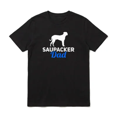 Saupacker Dad Hundeliebhaber T-Shirt – Klassisches T-Shirt in Schwarz