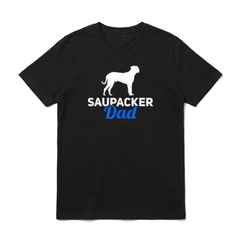 Saupacker Dad Hundeliebhaber T-Shirt – Klassisches T-Shirt in Schwarz