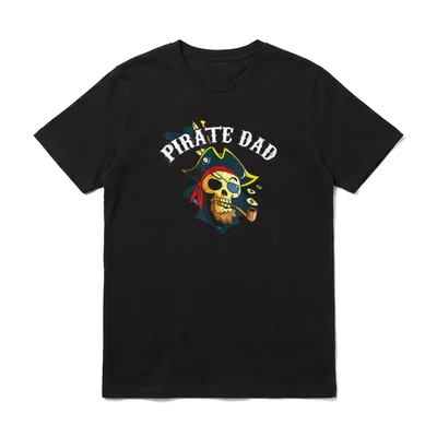 Pirate Dad T-Shirt – Klassisches T-Shirt in Schwarz