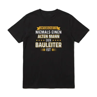 Bauarbeiter Baustelle Bauherr Papa T-Shirt – Klassisches T-Shirt in Schwarz