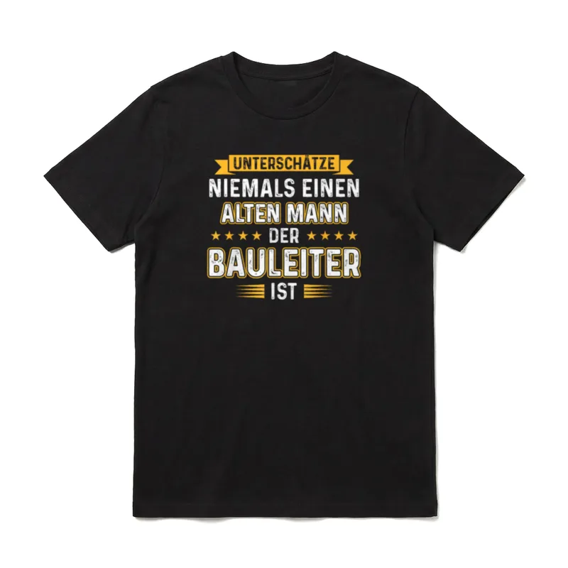 Bauarbeiter Baustelle Bauherr Papa T-Shirt – Klassisches T-Shirt in Schwarz