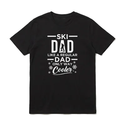 Ski-Skifahren-Skifahrer-Weisen-Kühler-Geschenk für T-Shirt – Klassisches T-Shirt in Schwarz