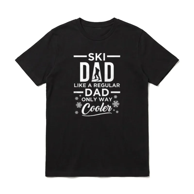 Ski-Skifahren-Skifahrer-Weisen-Kühler-Geschenk für T-Shirt – Klassisches T-Shirt in Schwarz