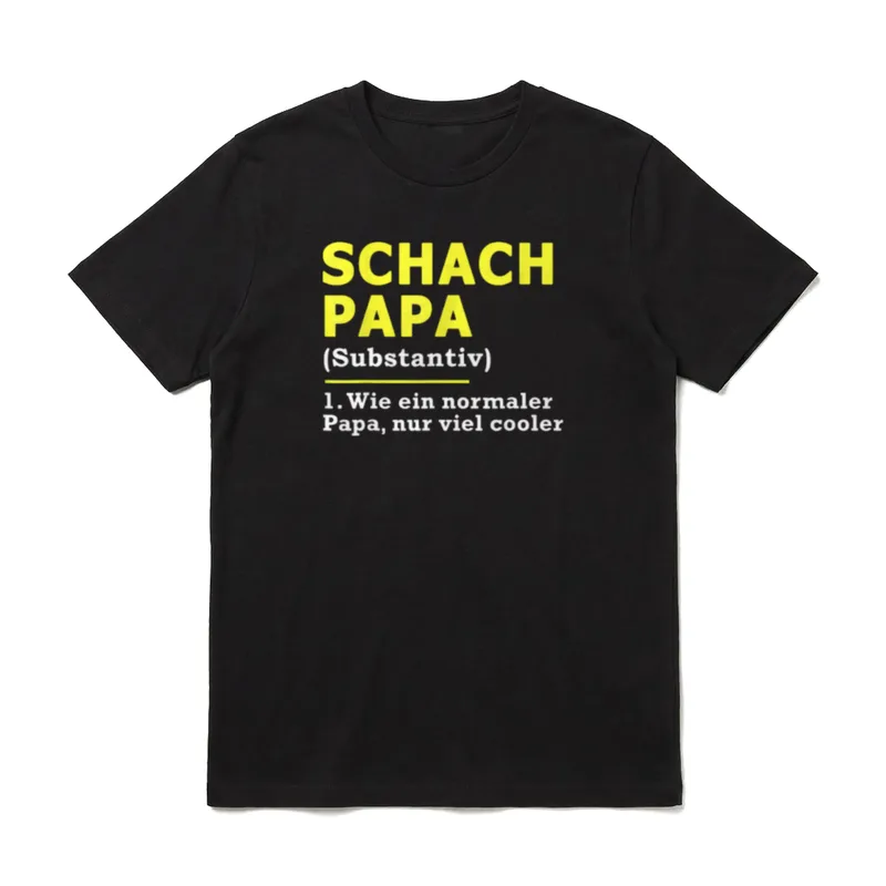 Schach Papa Vater T-Shirt – Klassisches T-Shirt in Schwarz