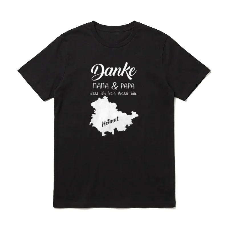 Thüringen Danke Mama T-Shirt – Klassisches T-Shirt in Schwarz