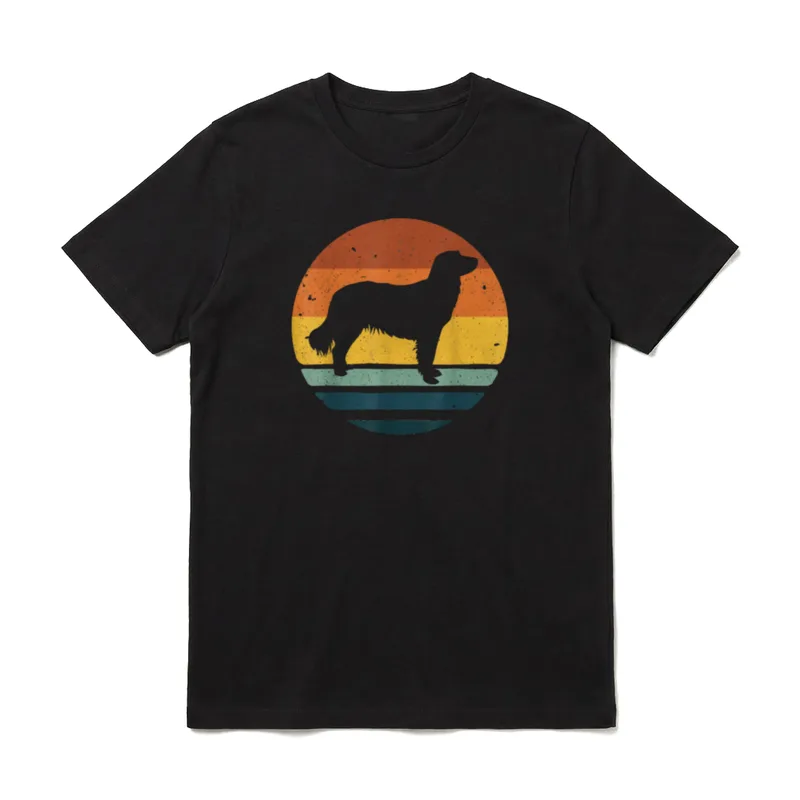 Kooikerhondje Vintages Retro T-Shirt – Klassisches T-Shirt in Schwarz