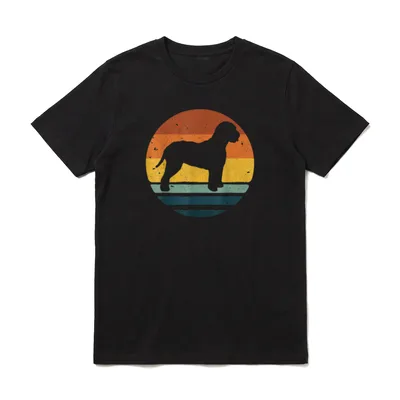 Lagotto Romagnolo Vintages Retro T-Shirt – Klassisches T-Shirt in Schwarz