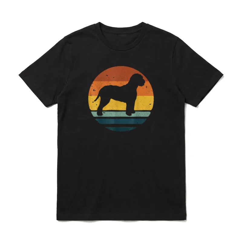Lagotto Romagnolo Vintages Retro T-Shirt – Klassisches T-Shirt in Schwarz