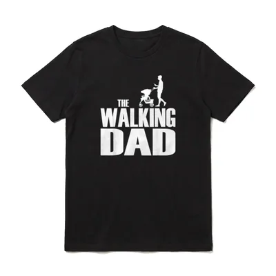 The Walking Dad Papa Sprüche & Geschenke T-Shirt – Klassisches T-Shirt in Schwarz