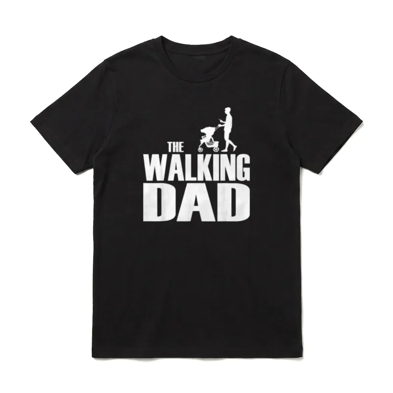 The Walking Dad Papa Sprüche & Geschenke T-Shirt – Klassisches T-Shirt in Schwarz