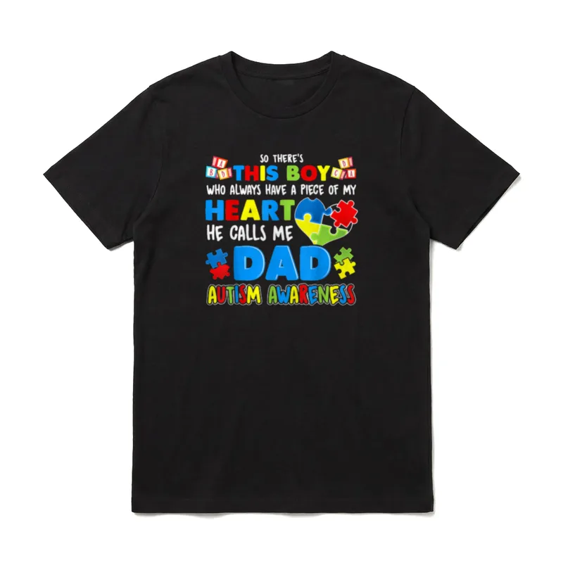Dad Autismus Awareness Siehe T-Shirt – Klassisches T-Shirt in Schwarz