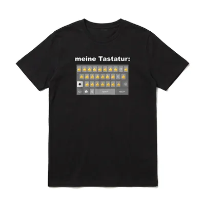 Meine Tastatur Daumen hoch T-Shirt – Klassisches T-Shirt in Schwarz