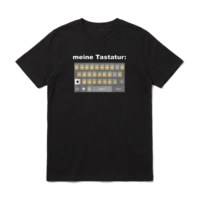 Meine Tastatur Daumen hoch T-Shirt – Klassisches T-Shirt in Schwarz