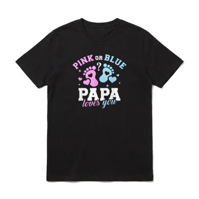 Gender Reveal Papa Vater T-Shirt – Klassisches T-Shirt in Schwarz