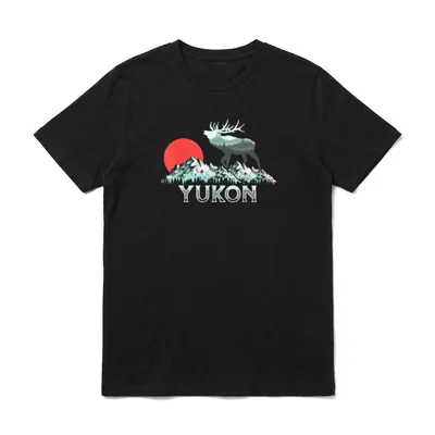 Vintage Yukon Elk Hunter T-Shirt – Klassisches T-Shirt in Schwarz