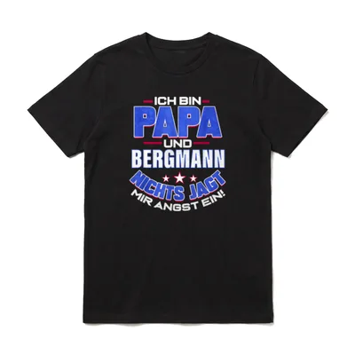 Bergbau Papa für Minenarbeiter T-Shirt – Klassisches T-Shirt in Schwarz