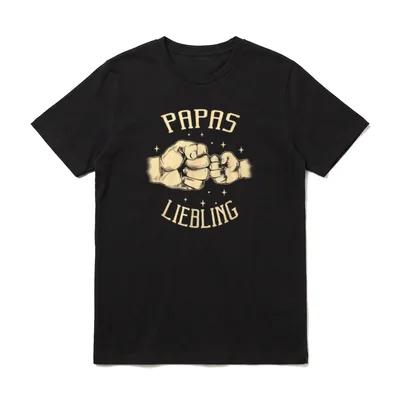 Papas Liebling Faust Fäuste T-Shirt – Klassisches T-Shirt in Schwarz