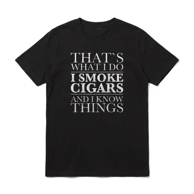 I Smoke Cigars Zigarren T-Shirt – Klassisches T-Shirt in Schwarz