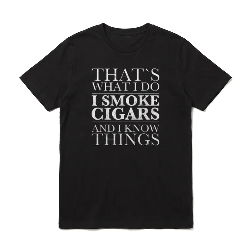 I Smoke Cigars Zigarren T-Shirt – Klassisches T-Shirt in Schwarz