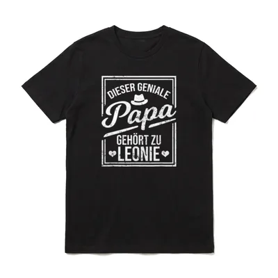 Dieser geniale Papa gehört T-Shirt – Klassisches T-Shirt in Schwarz