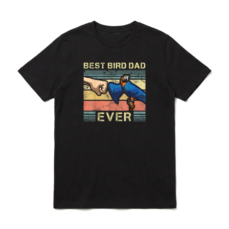 Bester Vogel Papa Lustiger T-Shirt – Klassisches T-Shirt in Schwarz