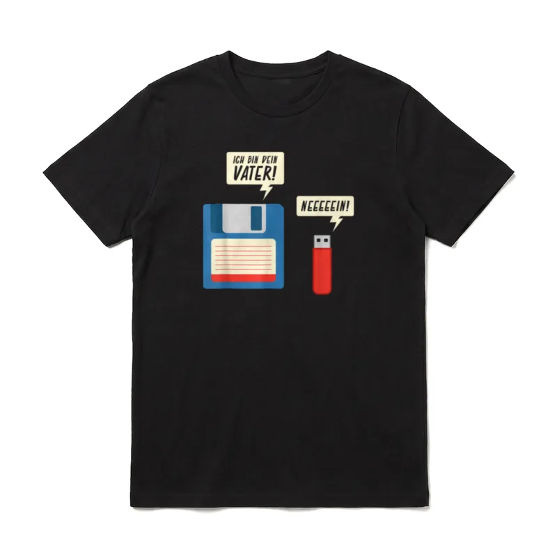 Ich Bin Dein Vater Diskette T-Shirt – Klassisches T-Shirt in Schwarz