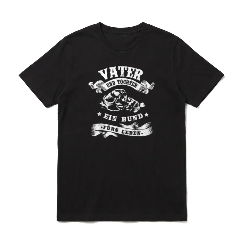 Vater Und Tochter Partnerlook Papa & Tochter T-Shirt – Klassisches T-Shirt in Schwarz