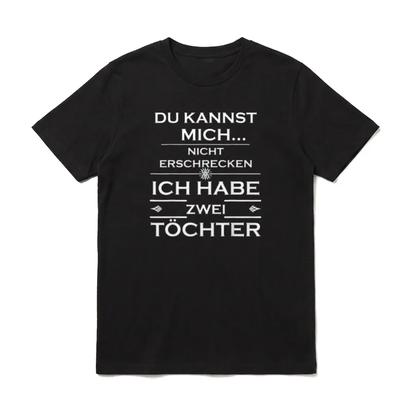 Mädchen Papa Lustiges Eltern T-Shirt – Klassisches T-Shirt in Schwarz