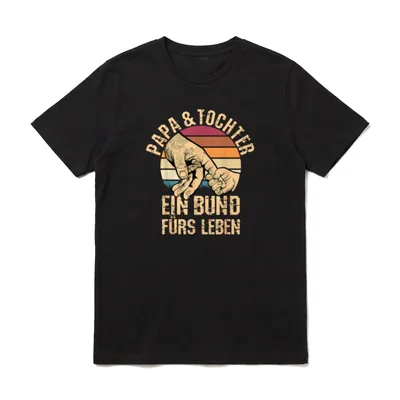 Papa Und Tochter Tollster T-Shirt – Klassisches T-Shirt in Schwarz
