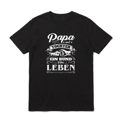 Papa und Tochter Partnerlook T-Shirt – Klassisches T-Shirt in Schwarz