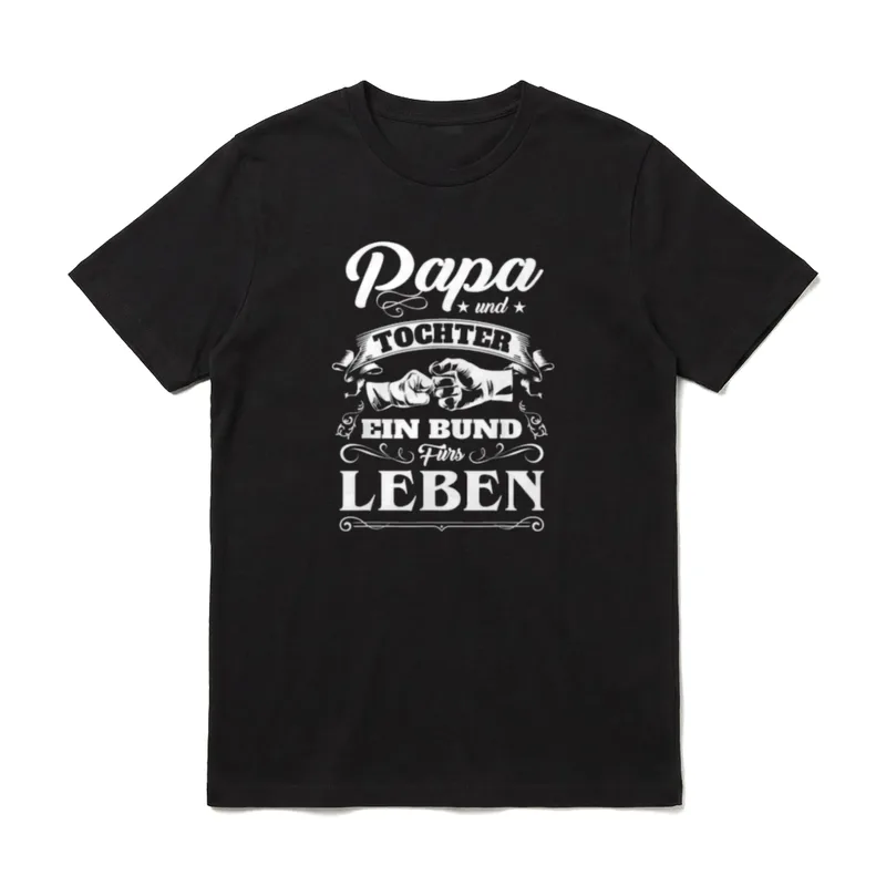 Papa und Tochter Partnerlook T-Shirt – Klassisches T-Shirt in Schwarz
