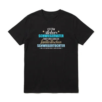 Stolzer Schwiegervater einer fantastischen T-Shirt – Klassisches T-Shirt in Schwarz