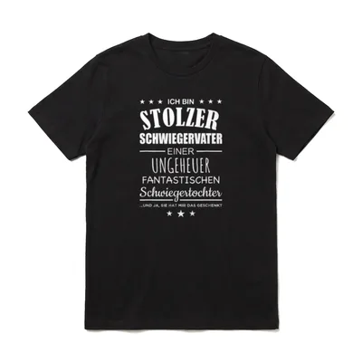 Schwiegervater Schwiegertochter Lustiger Spruch T-Shirt – Klassisches T-Shirt in Schwarz