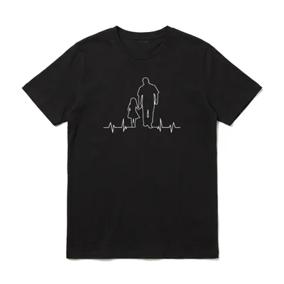 Vater und Tochter Familie T-Shirt – Klassisches T-Shirt in Schwarz