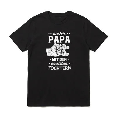 Vatertag Vater Tochter Kind T-Shirt – Klassisches T-Shirt in Schwarz