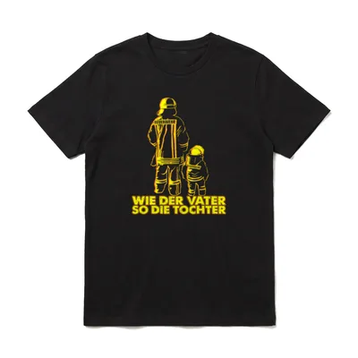 Partner T-Shirt Vater Tochter – Klassisches T-Shirt in Schwarz