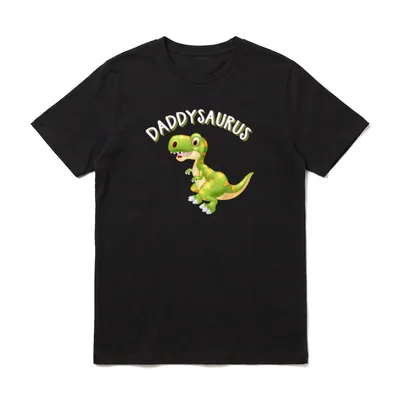 Daddysaurus Vater Sohn T-Shirt – Klassisches T-Shirt in Schwarz