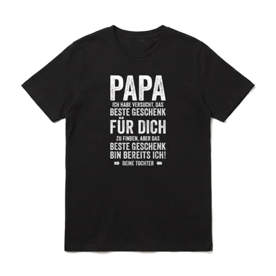 Tochter Vater Vatertag Vatertag T-Shirt – Klassisches T-Shirt in Schwarz