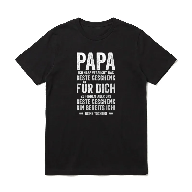 Tochter Vater Vatertag Vatertag T-Shirt – Klassisches T-Shirt in Schwarz