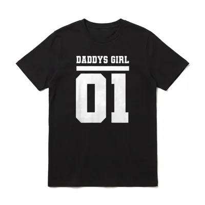 Vater Tochter Partnerlook Daddys T-Shirt – Klassisches T-Shirt in Schwarz