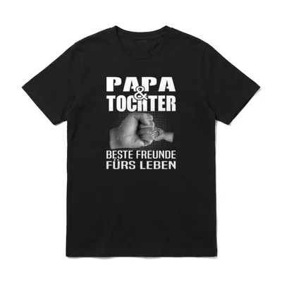 Papa & Tochter Beste Freunde T-Shirt – Klassisches T-Shirt in Schwarz