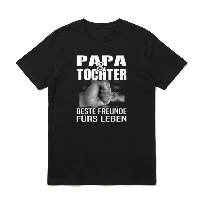 Papa & Tochter Beste Freunde T-Shirt – Klassisches T-Shirt in Schwarz