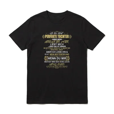 Ich bin keine perfekte T-Shirt – Klassisches T-Shirt in Schwarz