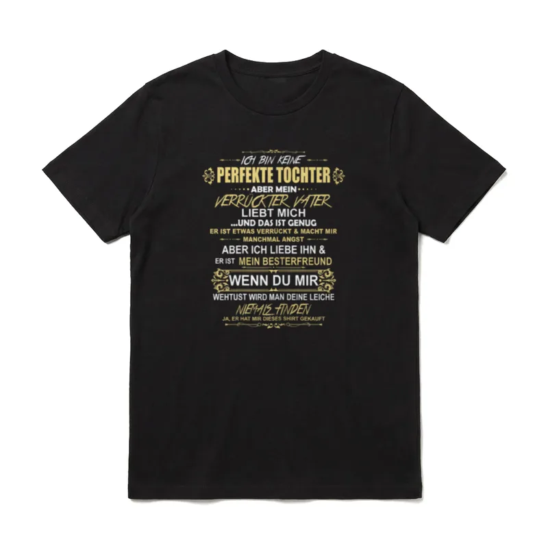 Ich bin keine perfekte T-Shirt – Klassisches T-Shirt in Schwarz