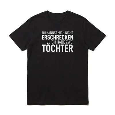 Papa Du Kannst Mich T-Shirt – Klassisches T-Shirt in Schwarz