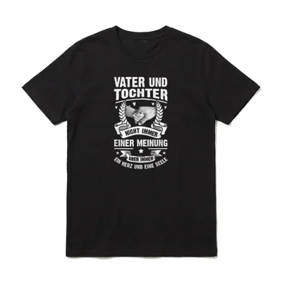 Vater Tochter Papa Vatertag Männer T-Shirt – Klassisches T-Shirt in Schwarz