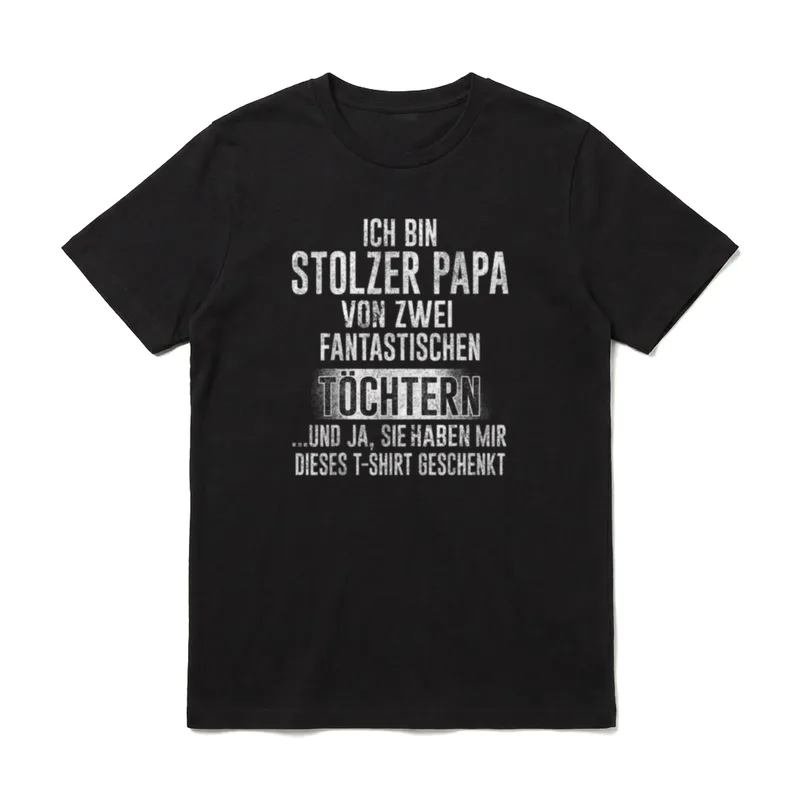 Vatertag Outfit stolzer Papa T-Shirt – Klassisches T-Shirt in Schwarz