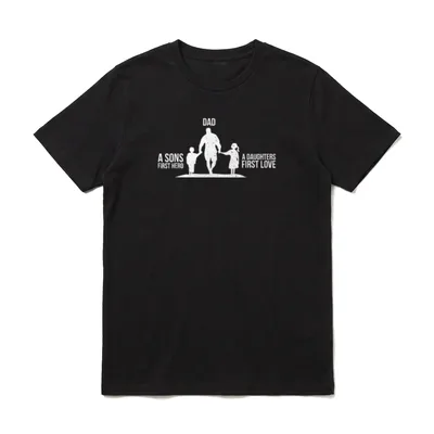 Vater Söhne Erster Held T-Shirt – Klassisches T-Shirt in Schwarz