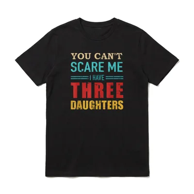 Nicht erschrecken Papa Vater drei T-Shirt – Klassisches T-Shirt in Schwarz